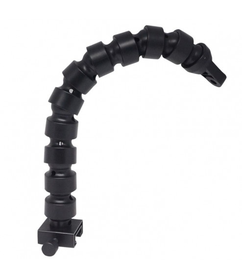 Braccetto Flessibile di 36 cm in Alluminio per Staffe e Supporti, Terminale con Attacco YS