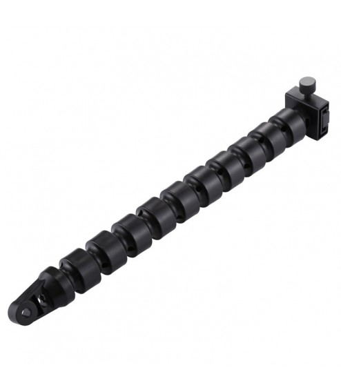 Braccetto Flessibile di 36 cm in Alluminio per Staffe e Supporti, Terminale con Attacco YS