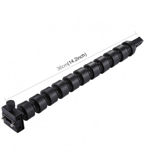 Braccetto Flessibile di 36 cm in Alluminio per Staffe e Supporti, Terminale con Attacco YS
