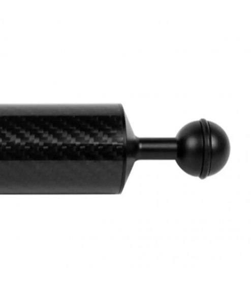 Braccetto di 32 cm e Diametro 4 cm in Carbonio Galleggiante per Staffe e Supporti, con 2 Sfere da 25 mm e 200 gr. Galleggiamento