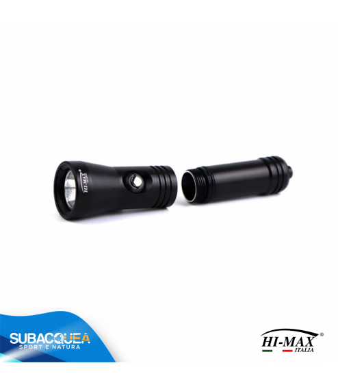 Torcia Subacquea di Backup Hi-MAX, Modello X13, LED XM-L2 U2, 1200 Lm