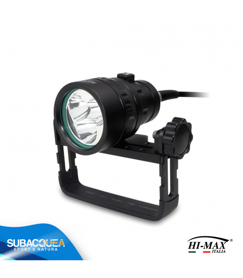 Torcia Subacquea Speleo Hi-MAX, Modello H01, 3 LED XM-L2 U2, 3500 Lm