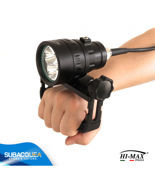 Torcia Subacquea Speleo Hi-MAX, Modello H01, 3 LED XM-L2 U2, 3500 Lm