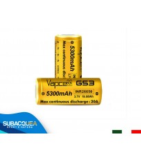 Batteria Vapcell 26650 5300 mAh 3.7 V al Litio Ricaricabile