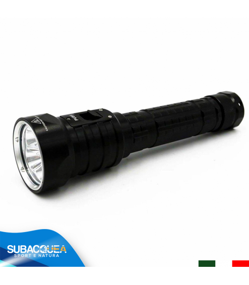 Torcia Subacquea Primaria, Modello L4, 4 LED XM-L2 U2, 2000 Lm