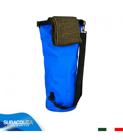 Sacca Zaino da 20 Litri, Borsone Impermeabile in PVC, Borsa Stagna per Barca, Piscina e Mare