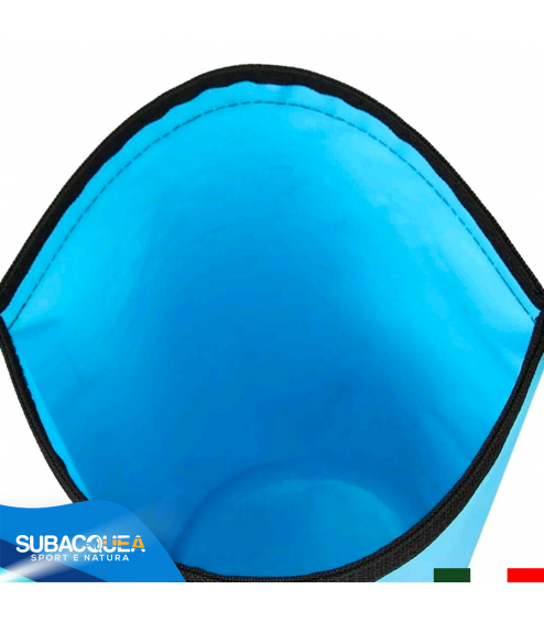 Sacca Zaino da 20 Litri, Borsone Impermeabile in PVC, Borsa Stagna per Barca, Piscina e Mare