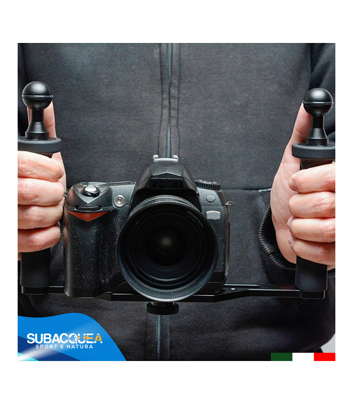 Staffa Per Doppia Fotocamera In Alluminio Con Barra Di Estensione – Vite 1/4" Per Treppiede