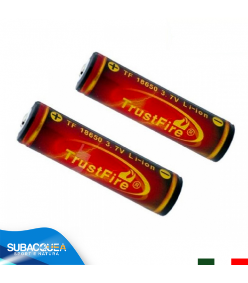 Batteria Trustfire 18650 3000 mAh 3.7 V al Litio Ricaricabile con PCB di Protezione