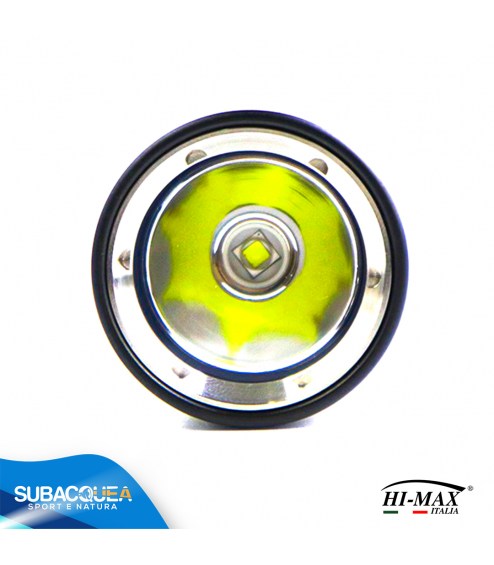 Torcia Subacquea di Backup Hi-MAX, Modello X5, LED XM-L2 U2,1000 Lm