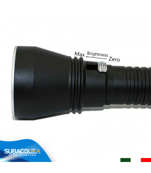 Torcia Subacquea Primaria, Modello XHP 70, LED XHP 70, 3500 Lm
