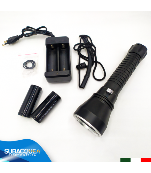 Torcia Subacquea Primaria, Modello XHP 70, LED XHP 70, 3500 Lm