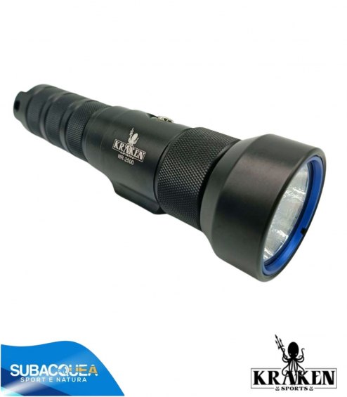 Torcia Subacquea Primaria Kraken, Modello NR-2500, 2500 Lm