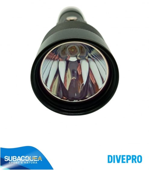 Torcia Subacquea Primaria DivePro, Modello S26, 2600 Lumen, 3 gradi