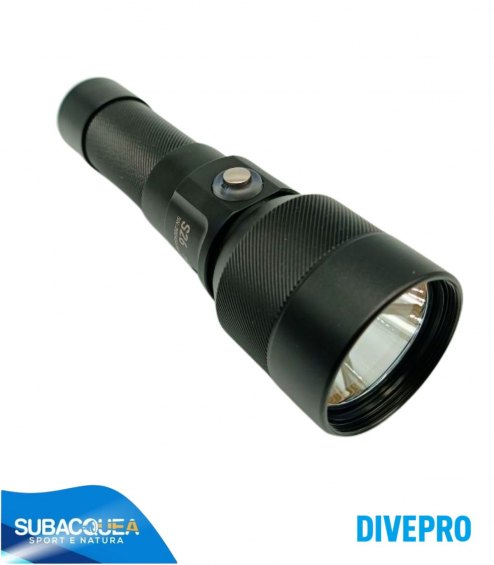 Torcia Subacquea Primaria DivePro, Modello S26, 2600 Lumen, 3 gradi