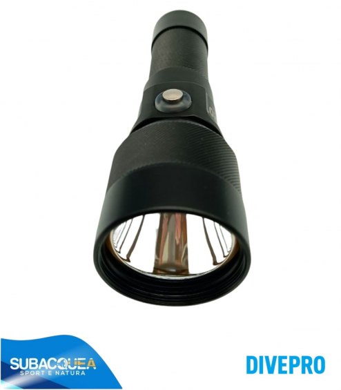 Torcia Subacquea Primaria DivePro, Modello S26, 2600 Lumen, 3 gradi