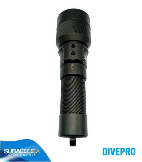Torcia Subacquea Primaria DivePro, Modello S26, 2600 Lumen, 3 gradi