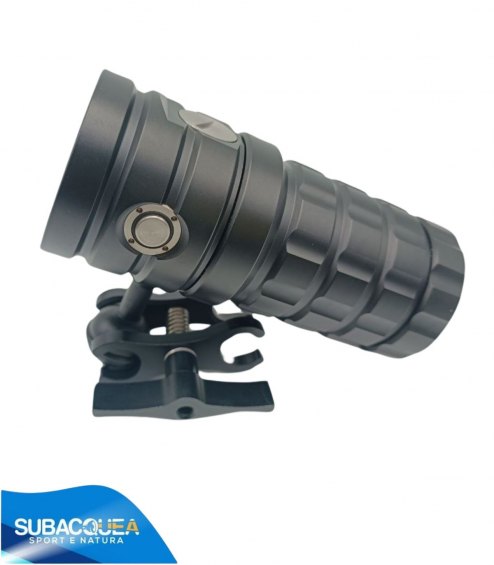 Torcia Subacquea, Modello D12, per Foto e Video, 120°, 8 led XHP50, 7000 Lm