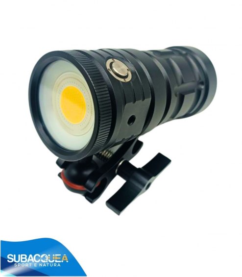 Torcia Subacquea, Modello D10, per Foto e Video, 140°, led Cob, 7000 Lm