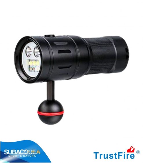 Torcia Subacquea TrustFife,Modello DF35,per Foto e Video,150°,led 5050,2350 Lm