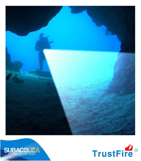 Torcia Subacquea TrustFife,Modello DF35,per Foto e Video,150°,led 5050,2350 Lm