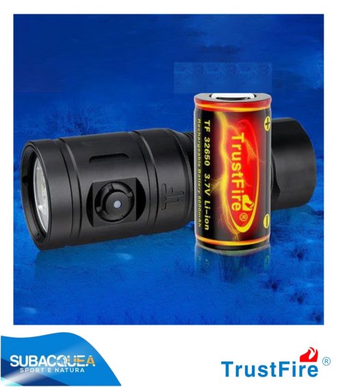 Torcia Subacquea TrustFife,Modello DF35,per Foto e Video,150°,led 5050,2350 Lm