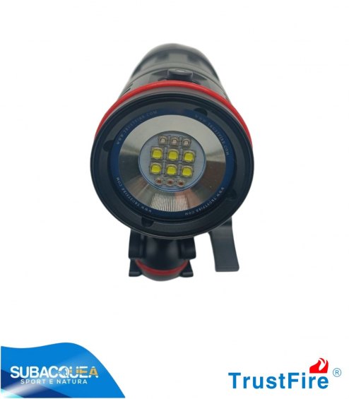 Torcia Subacquea TrustFife, Modello DF50, per Foto e Video, 150°, led 5050, 6500Lm
