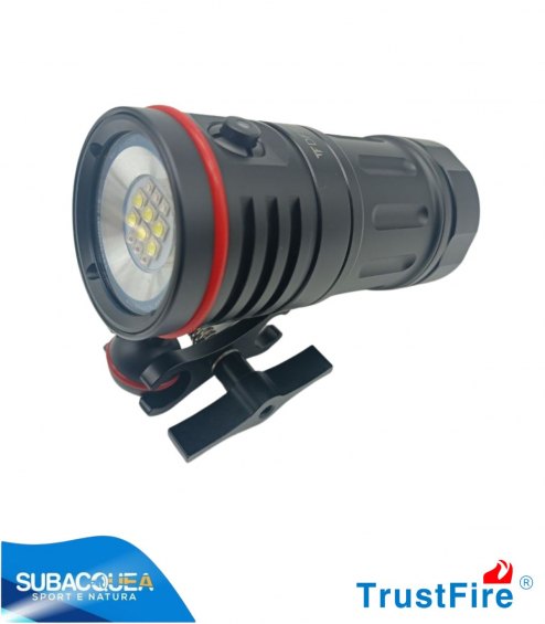 Torcia Subacquea TrustFife, Modello DF50, per Foto e Video, 150°, led 5050, 6500Lm