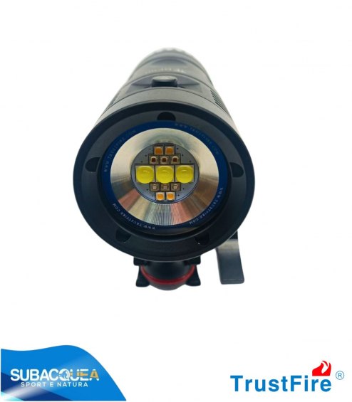 Torcia Subacquea TrustFife, Modello DF90, per Foto e Video, 150°, led 7070, 15000Lm