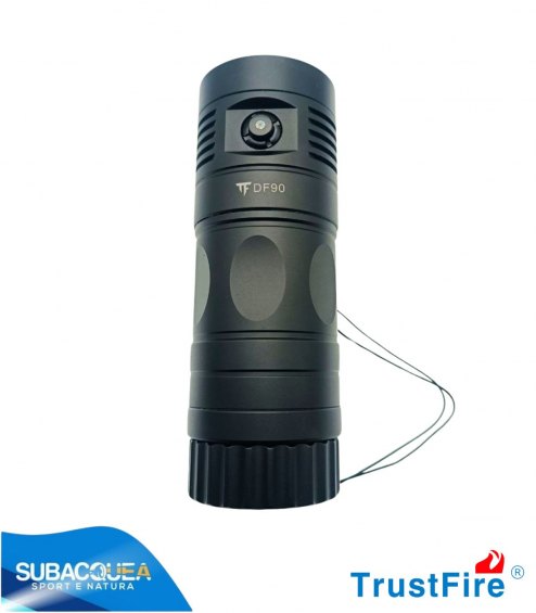 Torcia Subacquea TrustFife, Modello DF90, per Foto e Video, 150°, led 7070, 15000Lm