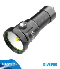 Torcia subacquea per foto e video,Marca DivePro,Modello DF40F,1 Led Cree XHP70.2,4200 Lumen