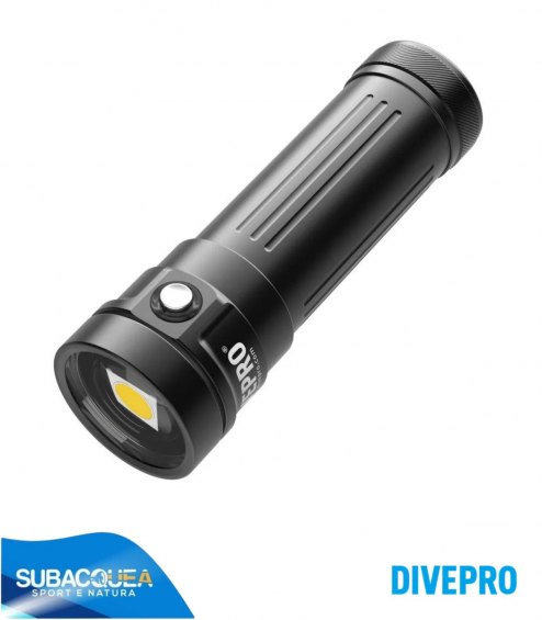 Torcia subacquea per foto e video,Marca DivePro,Modello Vision Pro+,1 Led Cree CMA2550 ,15000 Lumen reali