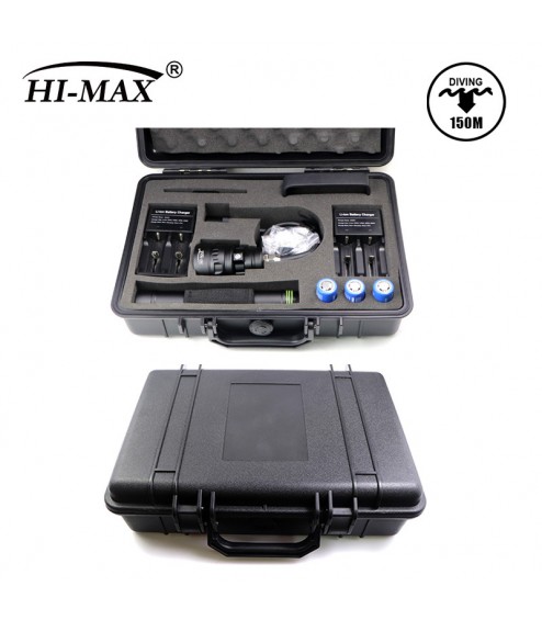 Torcia Subacquea Speleo Hi-MAX, Modello H01, 3 LED XM-L2 U2, 3500 Lm