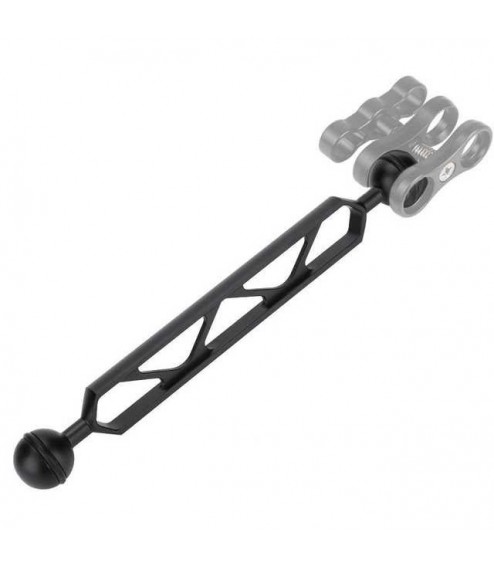 Braccetto di 22,5 cm in Alluminio per Staffe e Supporti, con 2 Sfere da 25 mm