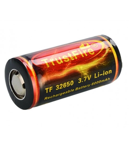 Batteria 32650 Trustfire 6000 mAh 3.7 V al Litio Ricaricabile LI-ION Litium con PCB di Protezione