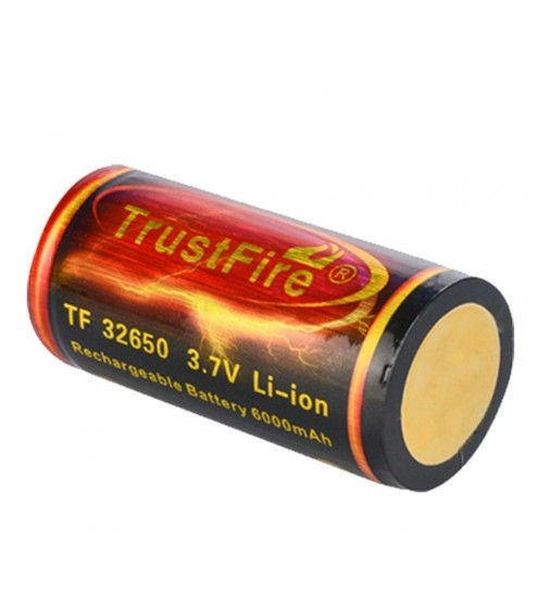 Batteria 32650 Trustfire 6000 mAh 3.7 V al Litio Ricaricabile LI-ION Litium con PCB di Protezione