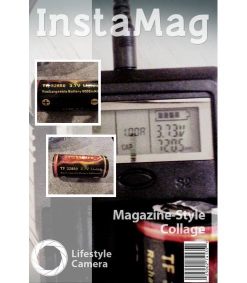 Batteria 32650 Trustfire 6000 mAh 3.7 V al Litio Ricaricabile LI-ION Litium con PCB di Protezione