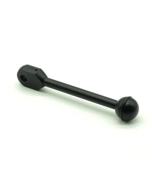 Braccetto di 25 cm in Alluminio per Staffe e Supporti, con Sfera da 25 mm e Attacco YS